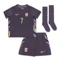 Camisa de Futebol Inglaterra Bukayo Saka #7 Equipamento Secundário Infantil Europeu 2024 Manga Curta (+ Calças curtas)